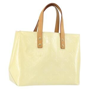 LOUIS VUITTON Monogram Vernis Reade PM Hand Bag Perle M91336 LV Auth ep12085